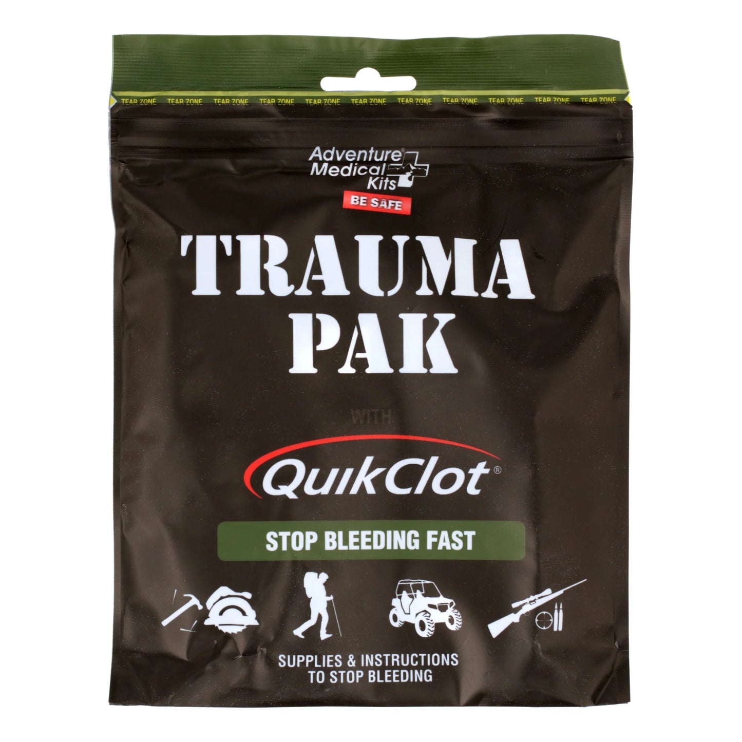 Trauma Pak with Quikclot, First Aid Kit, 1 Pack