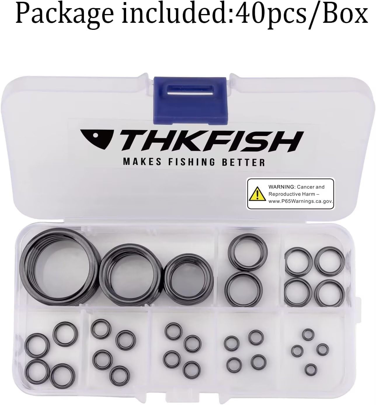 Rod Repair Kit Rod Tip Repair Kit Ceramics Tips Stainless Steel Carbon Spinning Rod Guides Fishing Rod Repair Kit 35Pcs / 75Pcs / 40Pcs