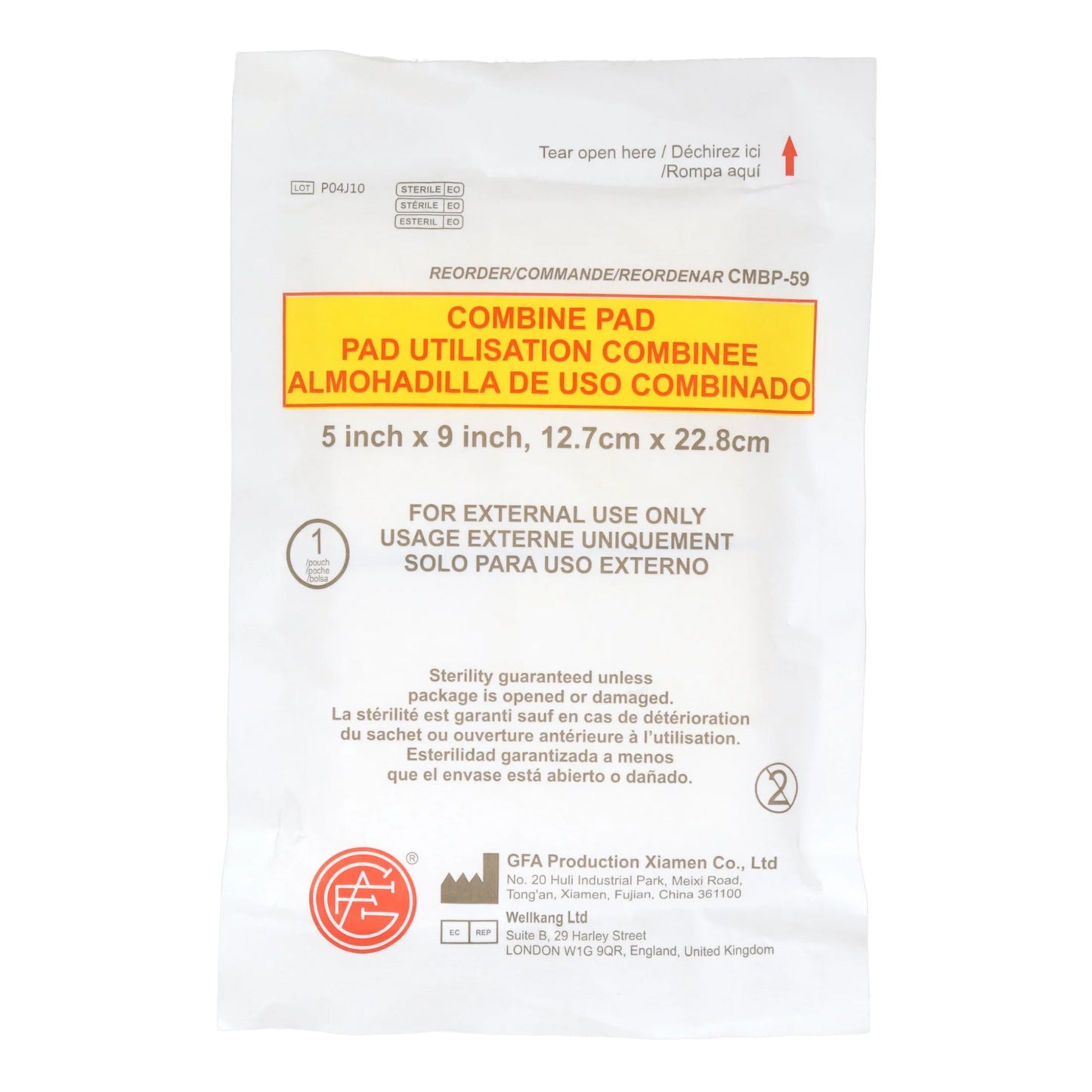 Trauma Pak with Quikclot, First Aid Kit, 1 Pack
