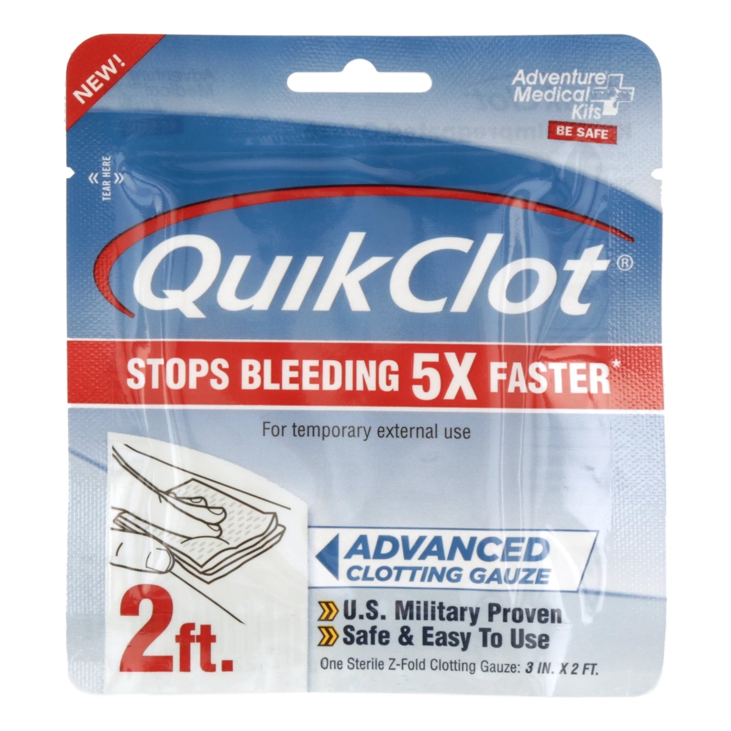 Trauma Pak with Quikclot, First Aid Kit, 1 Pack