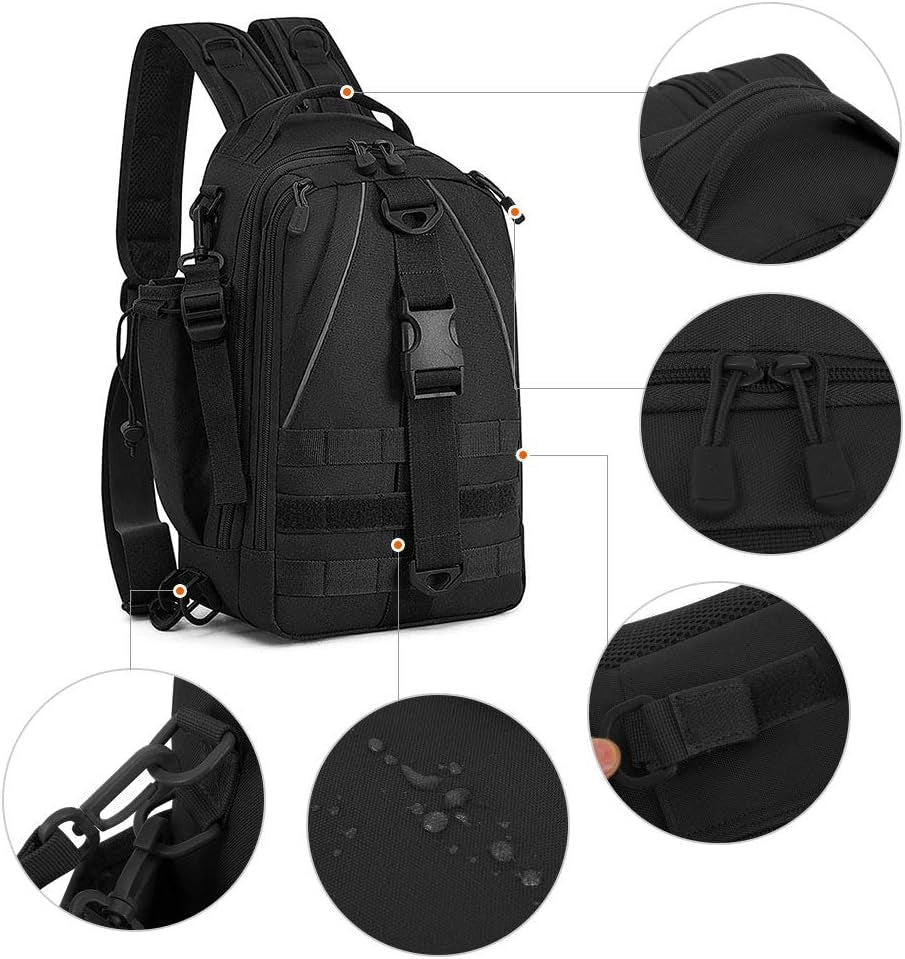 Fishing Tackle Backpack Storage Bag - Outdoor Shoulder Backpack - Fishing Gear Bag (Camo)