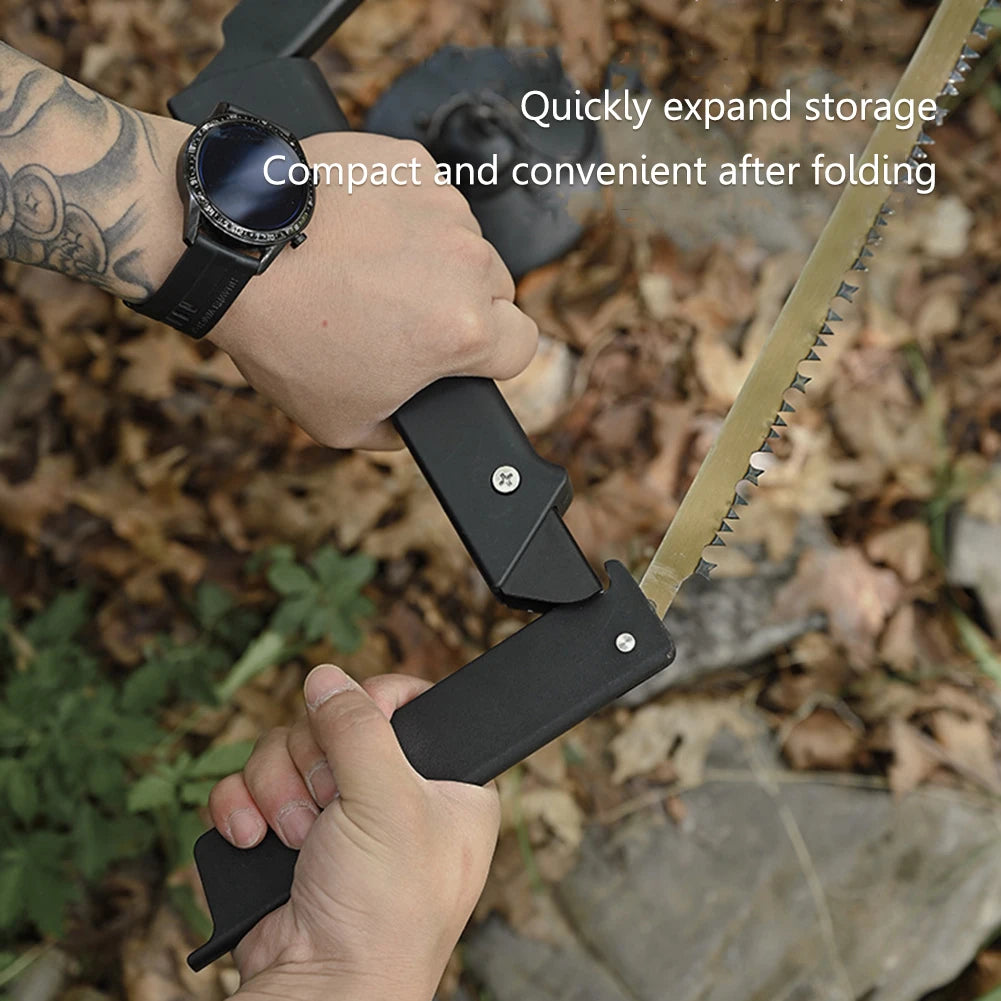 Portable Folding Saw 21 Inch Long Blade Hand Saw Multifunctional Folding Wood Saw for Woodworking Outdoor Camping Survival Tool
