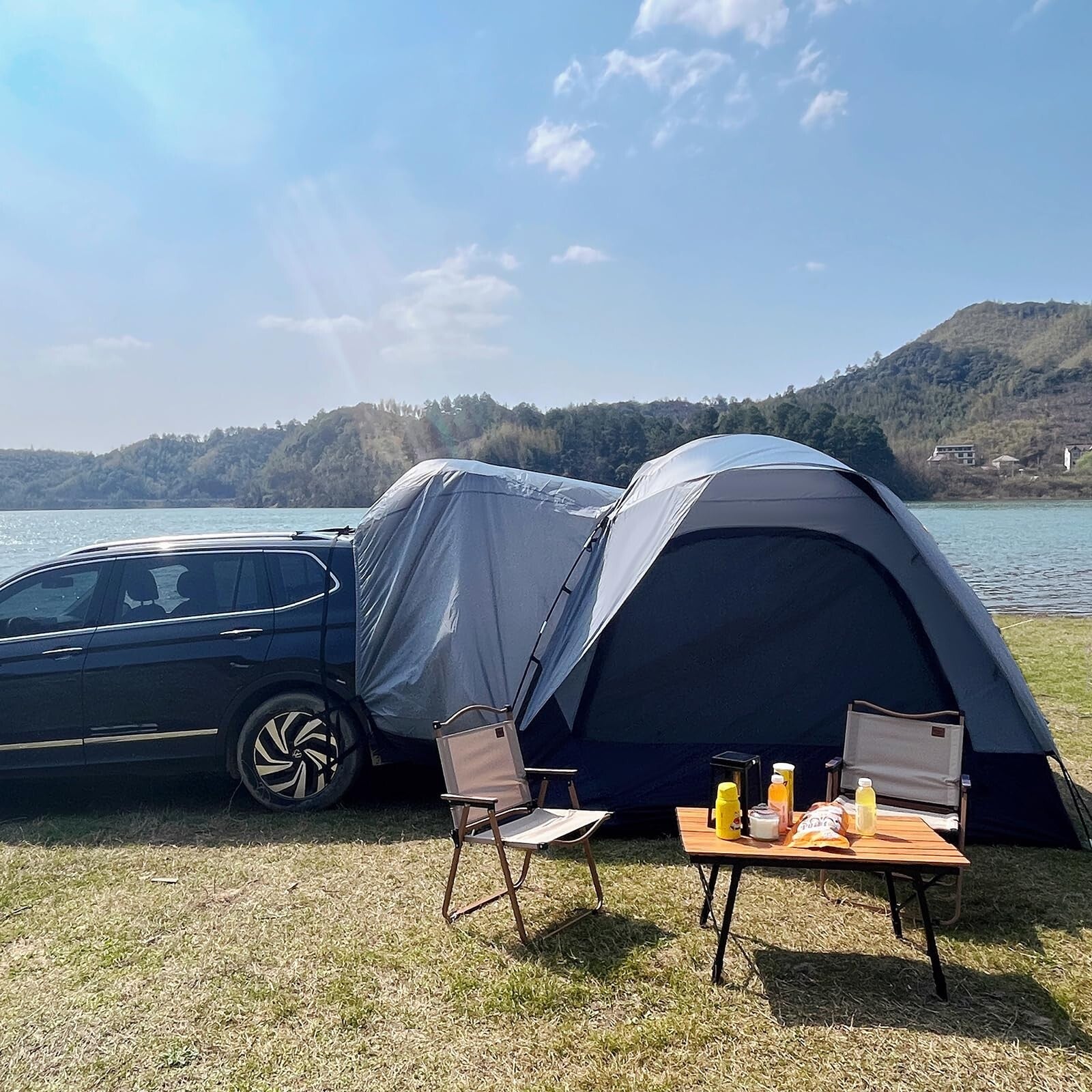 6 Person SUV Tent for Camping, Double Layer Pu3000Mm and UPF 50+ UV Waterproo...