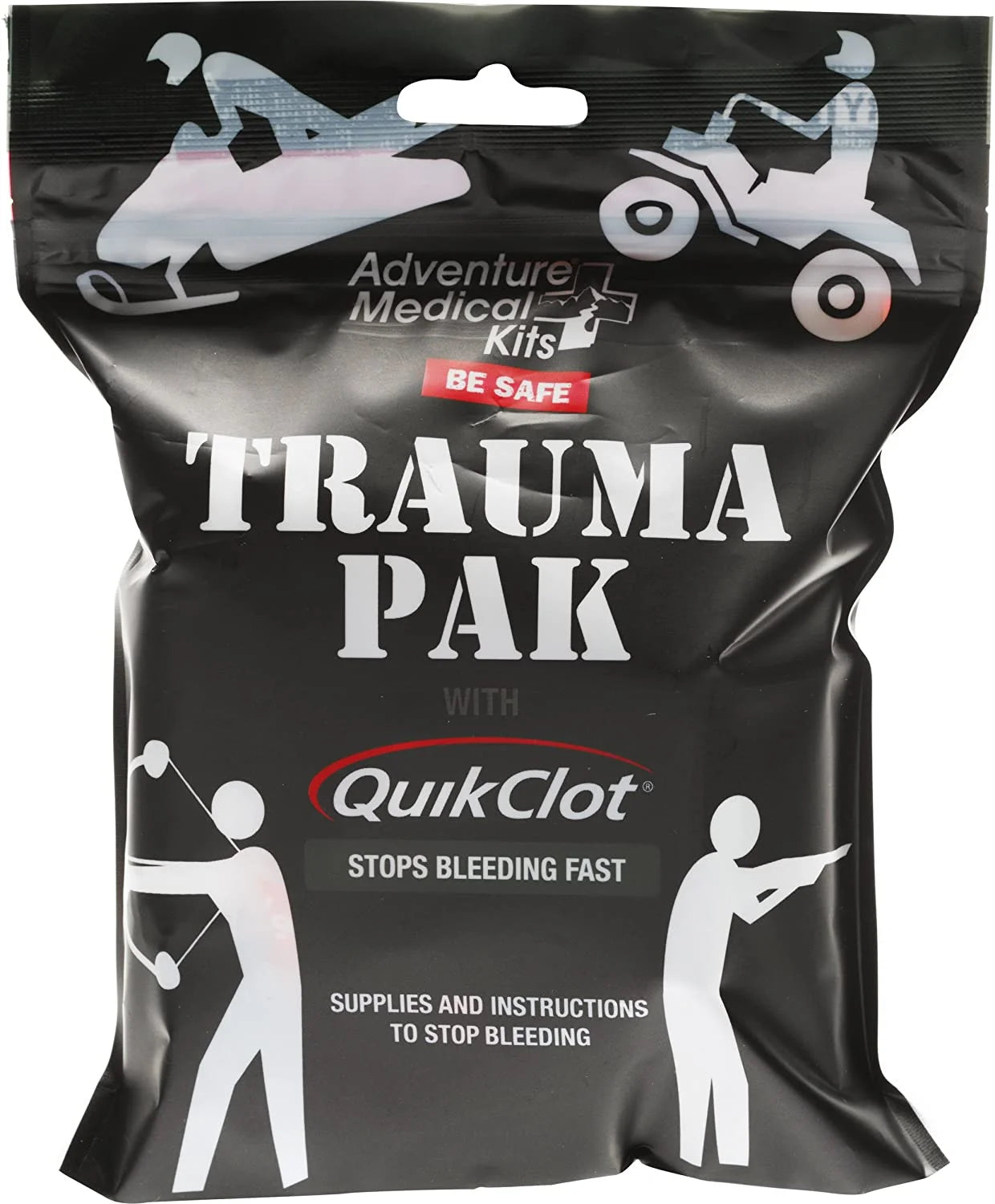 Trauma Pak with Quikclot, First Aid Kit, 1 Pack