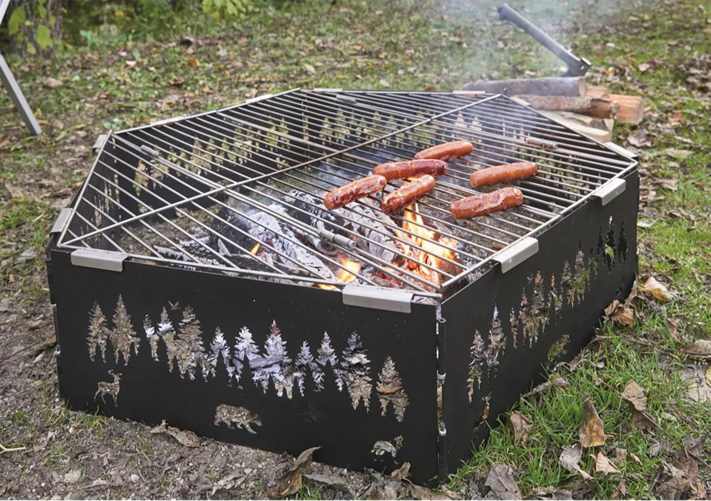 36" Folding Portable Stainless Steel Grill Grate