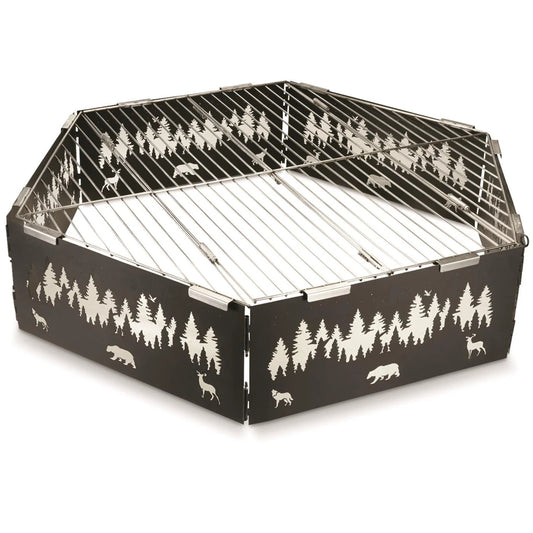 36" Folding Portable Stainless Steel Grill Grate