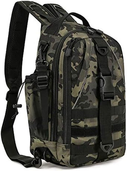 Fishing Tackle Backpack Storage Bag - Outdoor Shoulder Backpack - Fishing Gear Bag (Camo)