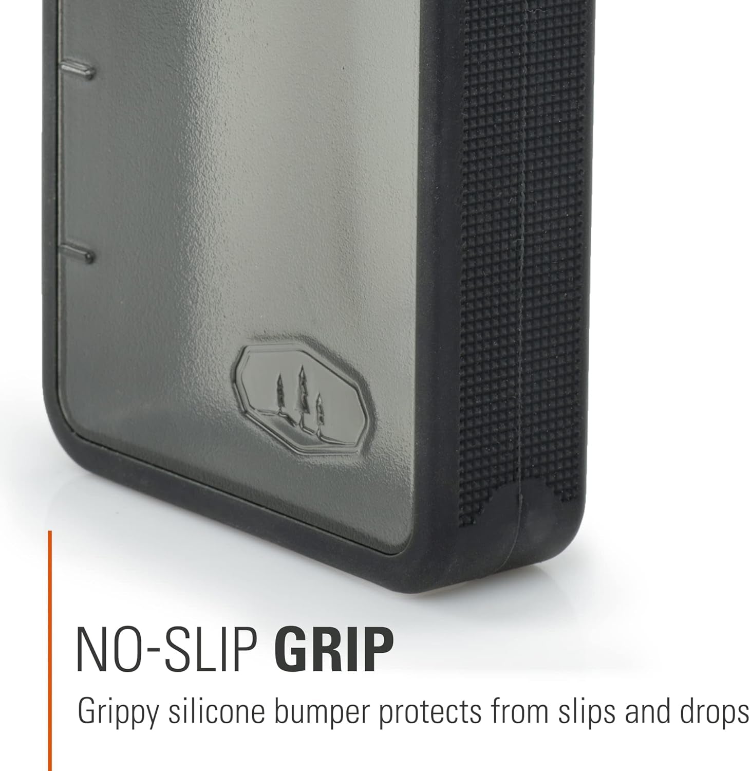 Boulder Flask, Shatter-Resistant, Leakproof Hip Flask with Clear Body & Silicone Grip, Bpa-Free Bottle for Hiking, Camping & Travel